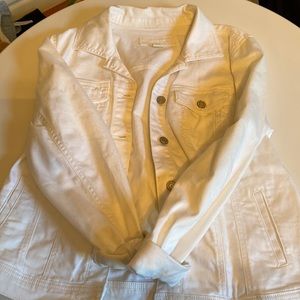 white jean jacket